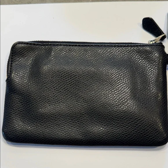 EUC Coach Midnight Black Wristlet with Gold Accents - Picture 4 of 10